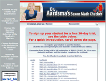 Tablet Screenshot of draardsmassaxonmathchecker.com